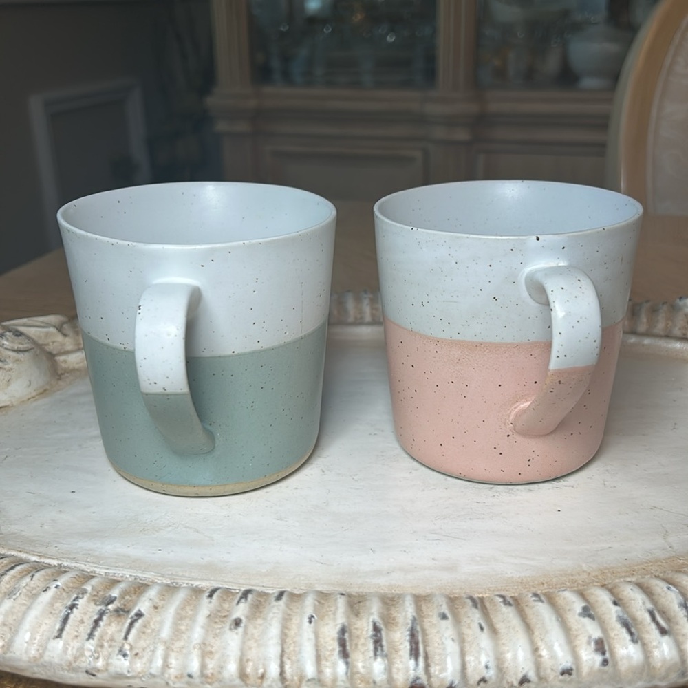West Elm Stoneware Mugs (2) - Picture 2 of 7